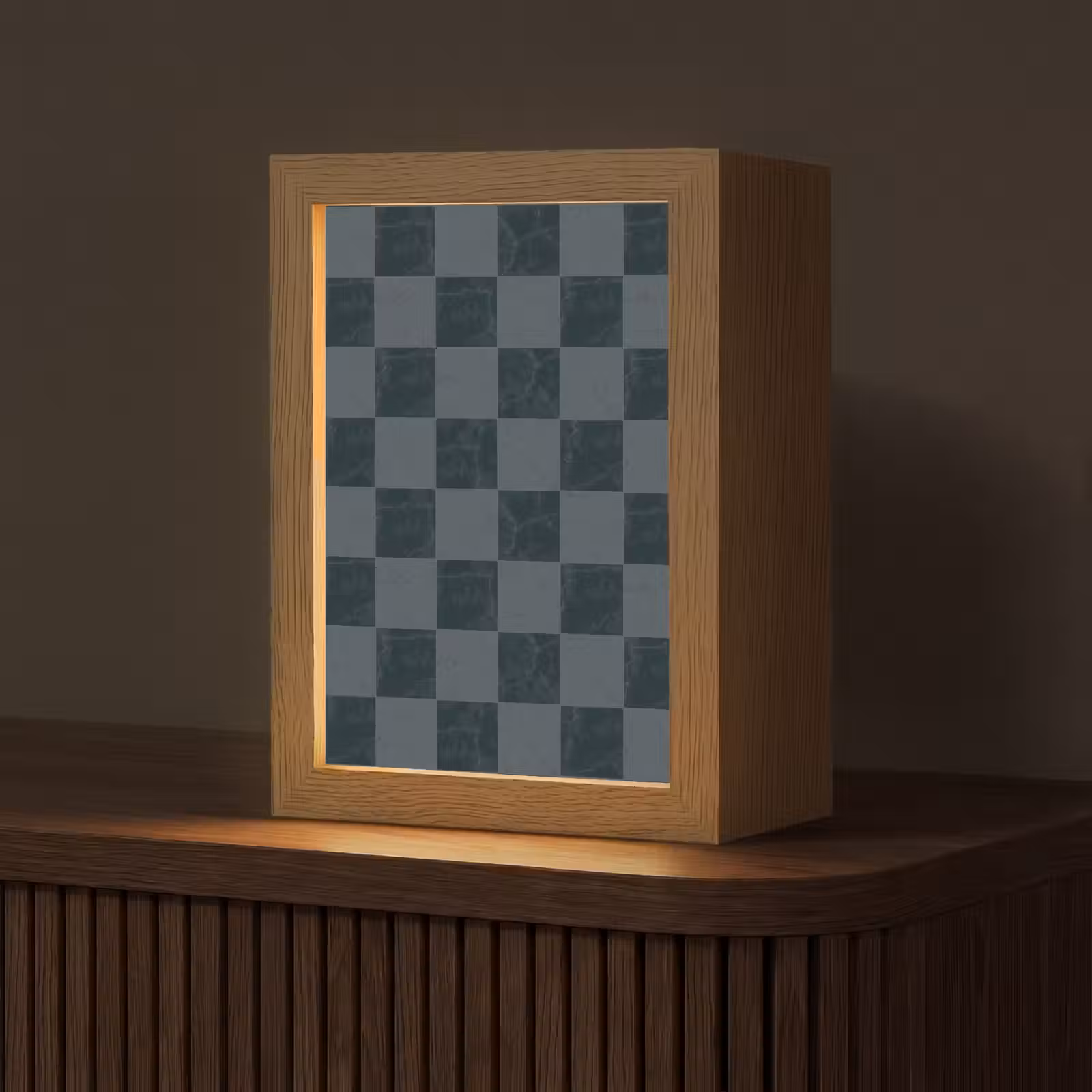 Gepersonaliseerde lightbox - Marmer - Patroon - Antraciet — 1