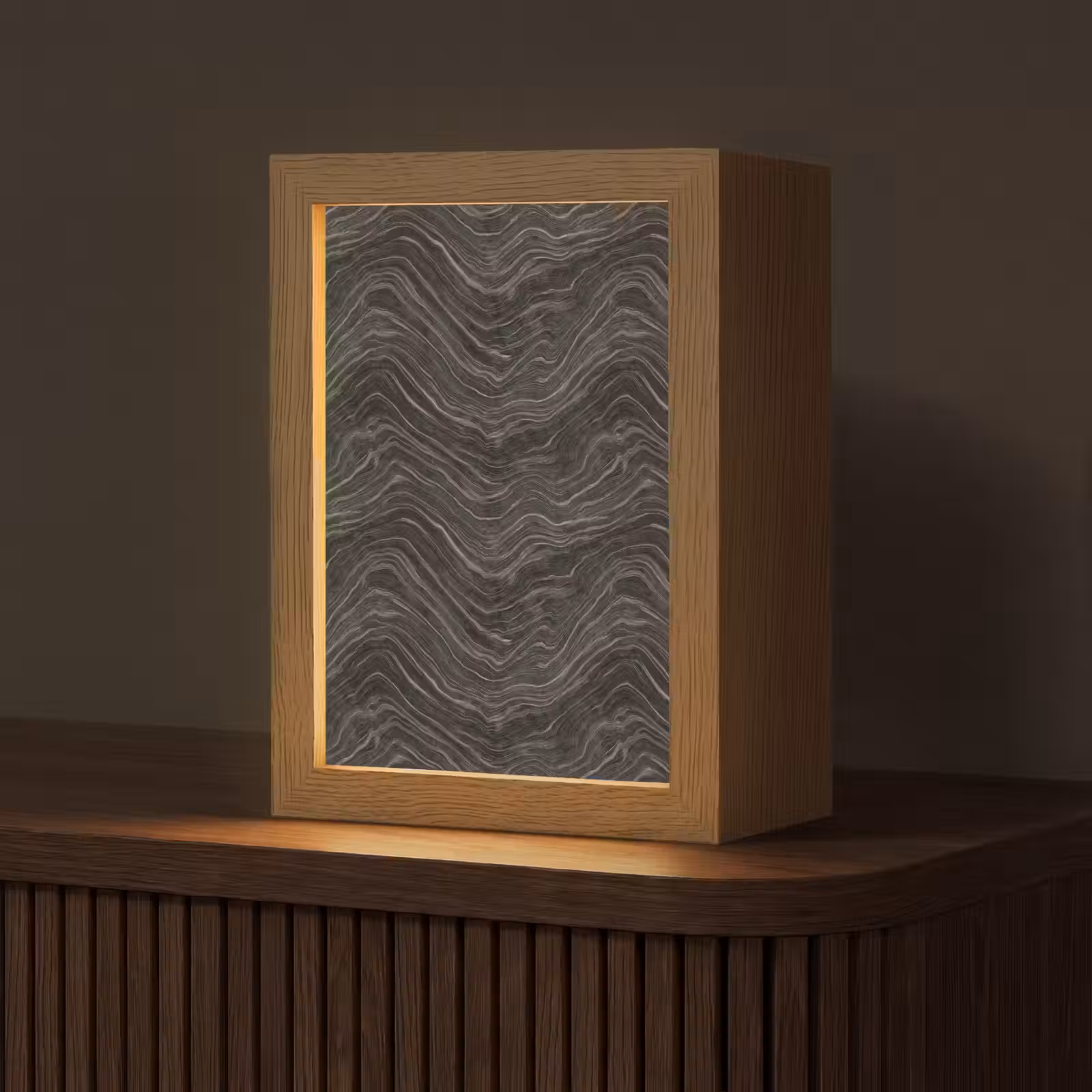 Gepersonaliseerde lightbox - Patroon - Contrast - Antraciet — 1