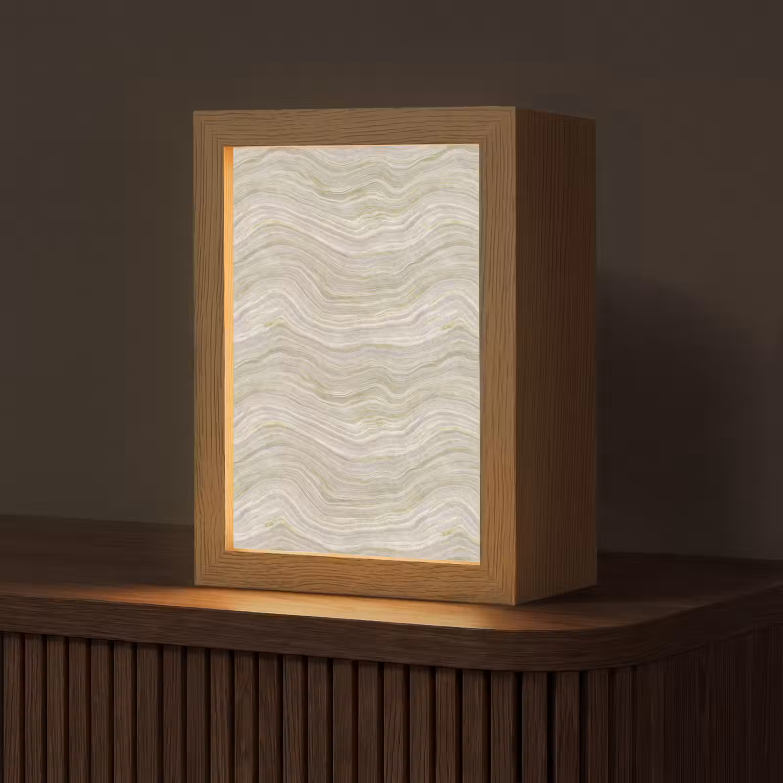 Gepersonaliseerde lightbox - Patroon - Sereen - Groen — 1