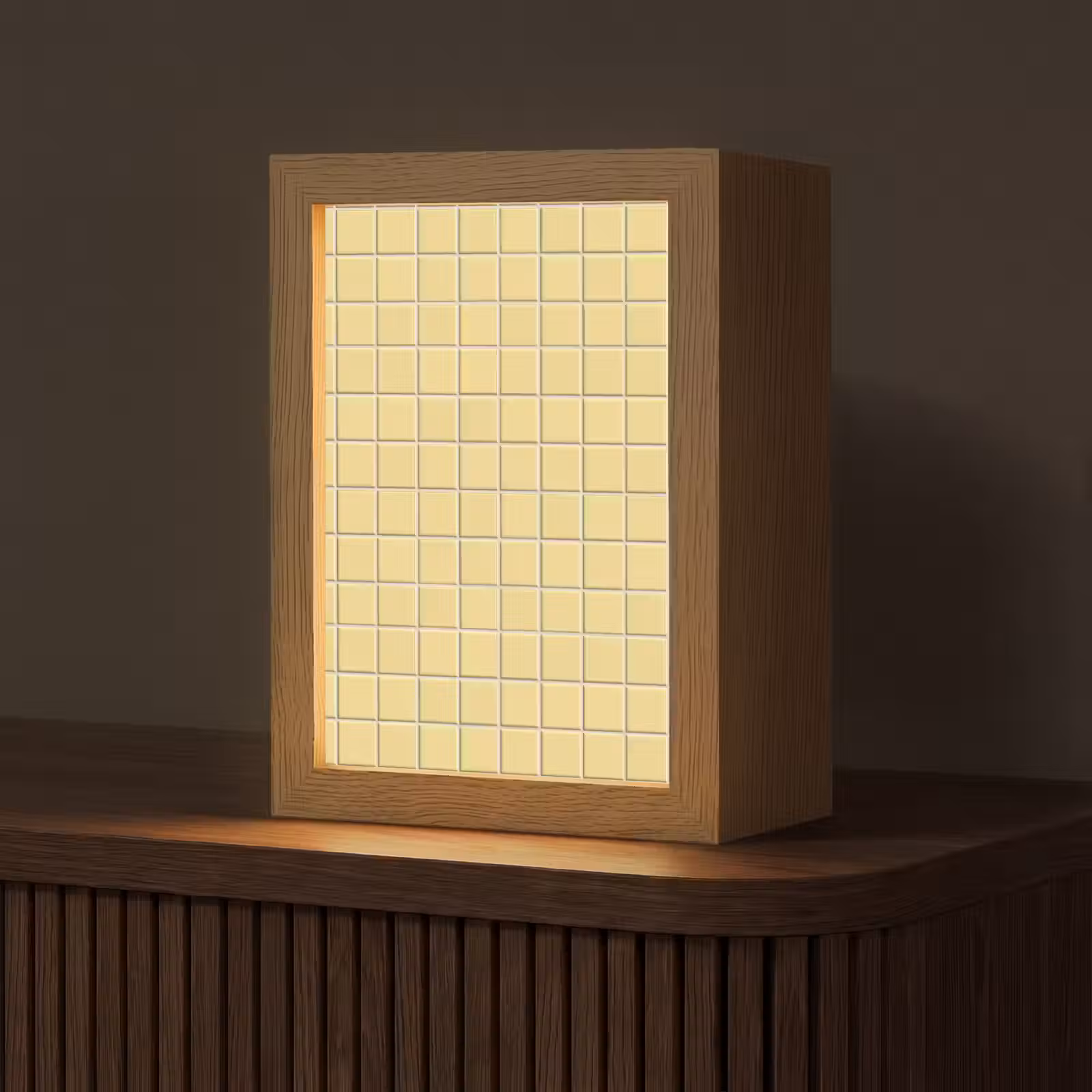 Gepersonaliseerde lightbox - Patroon - Tegels - Geel — 1