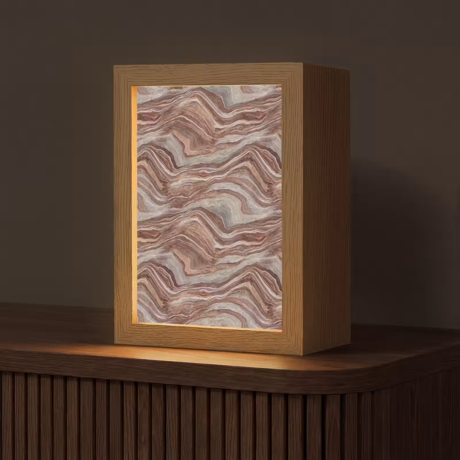 Gepersonaliseerde lightbox - Patroon - Zandsteen - Travertijn — 1