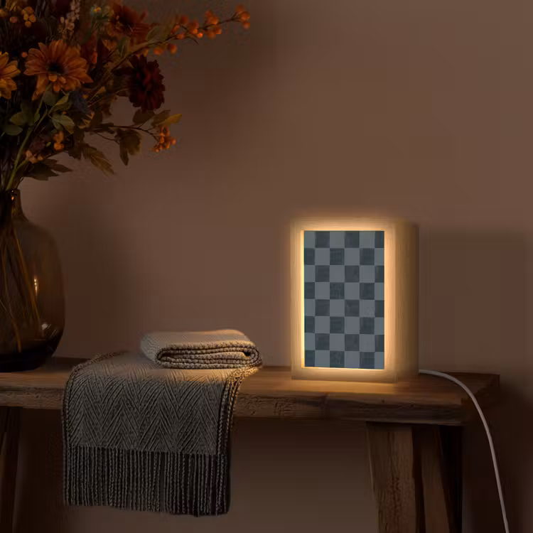 Gepersonaliseerde lightbox - Marmer - Patroon - Antraciet — 3