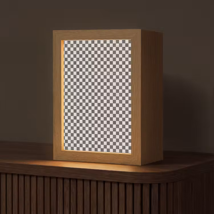 Gepersonaliseerde lightbox - Marmer - Patroon - Grijs — 1