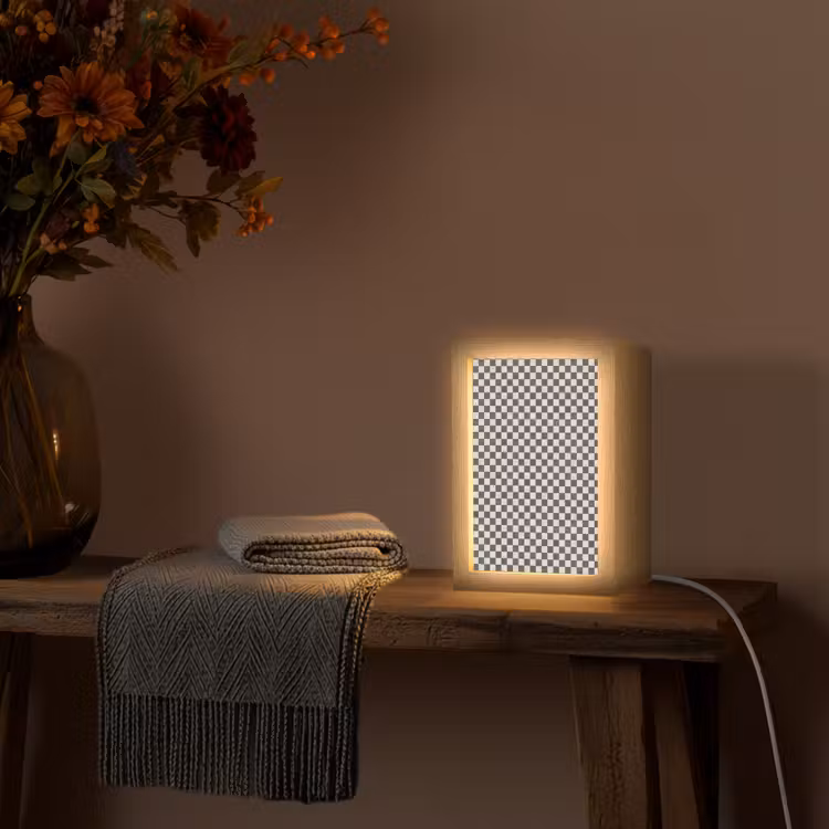 Gepersonaliseerde lightbox - Marmer - Patroon - Grijs — 3