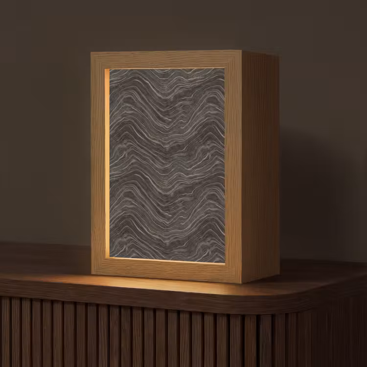 Gepersonaliseerde lightbox - Patroon - Contrast - Antraciet — 1