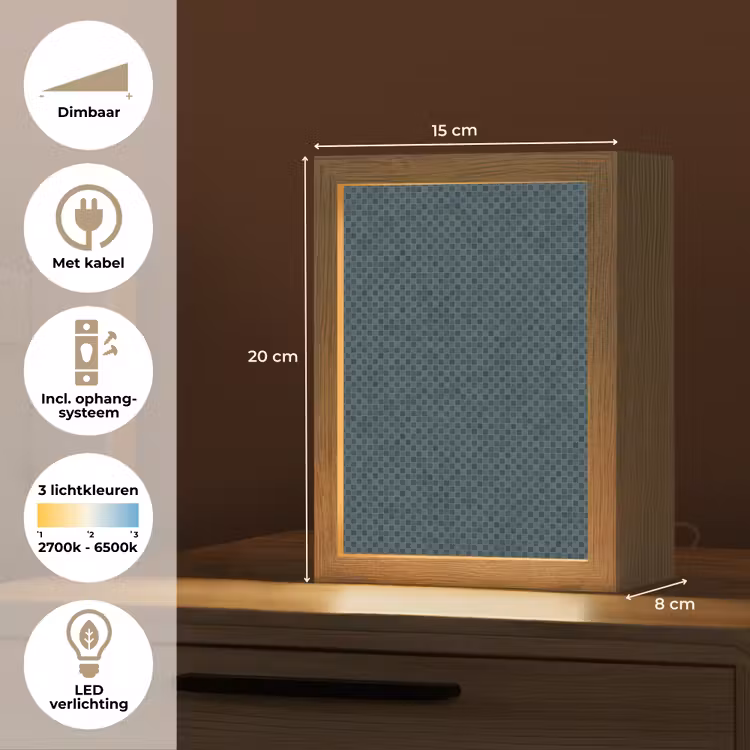 Gepersonaliseerde lightbox - Patroon - Mozaïek - Groen — 7