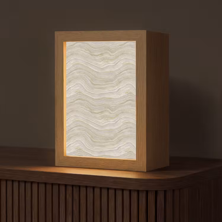Gepersonaliseerde lightbox - Patroon - Sereen - Groen — 1