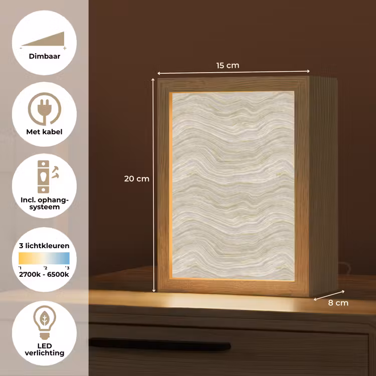 Gepersonaliseerde lightbox - Patroon - Sereen - Groen — 7