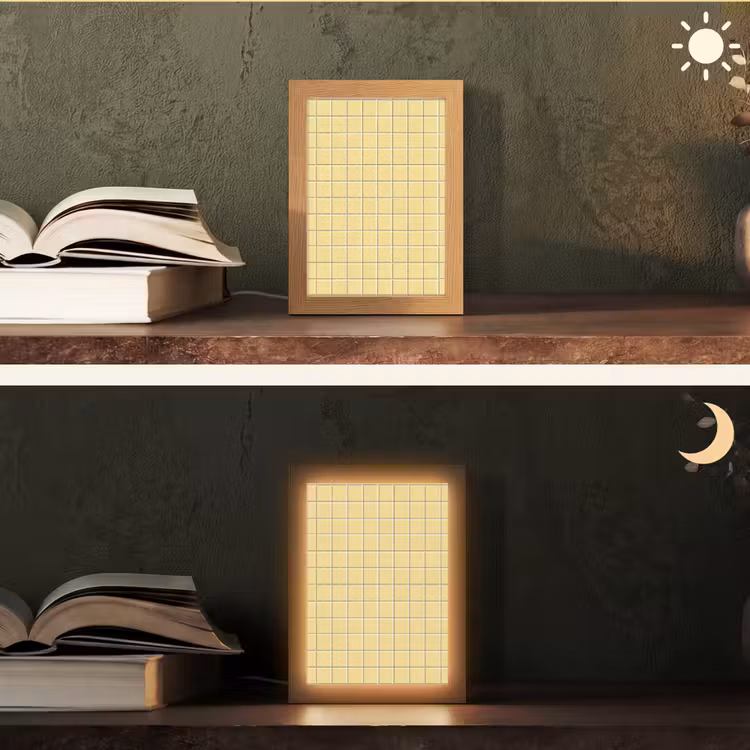 Gepersonaliseerde lightbox - Patroon - Tegels - Geel — 5