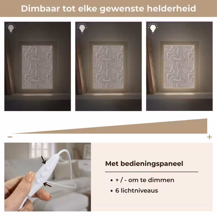 Gepersonaliseerde lightbox - Patroon - Textuur - Grijs — 8