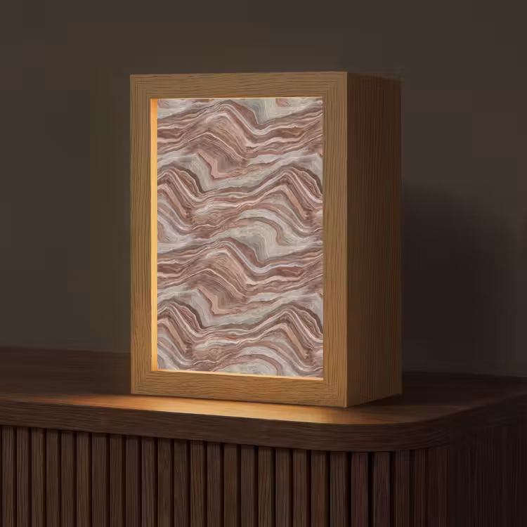 Gepersonaliseerde lightbox - Patroon - Zandsteen - Travertijn — 1