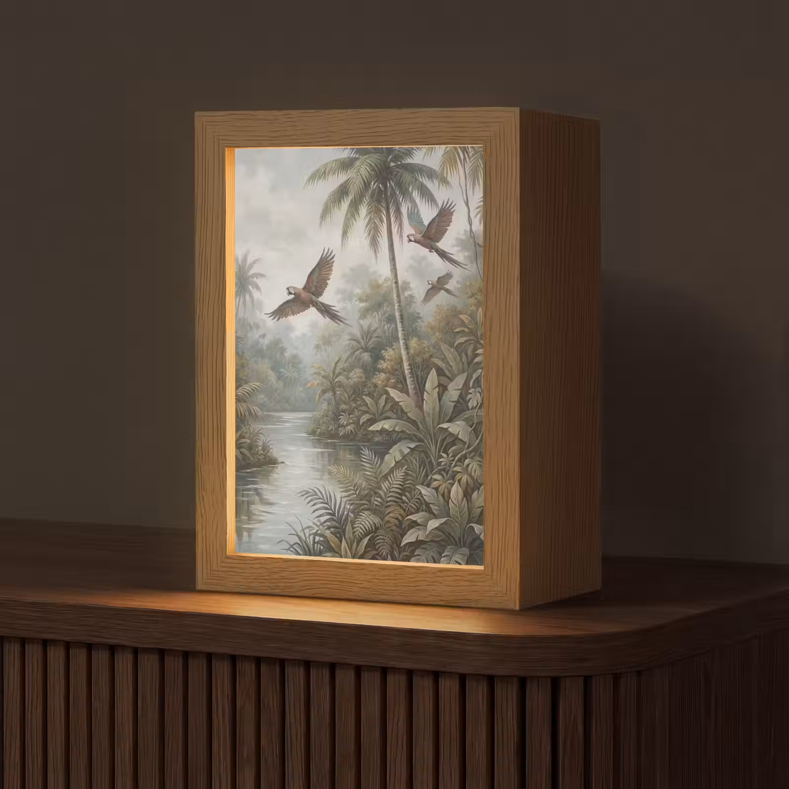 Gepersonaliseerde lightbox - Vogel - Vliegend - Tropisch - Landschap - Klassiek — 1