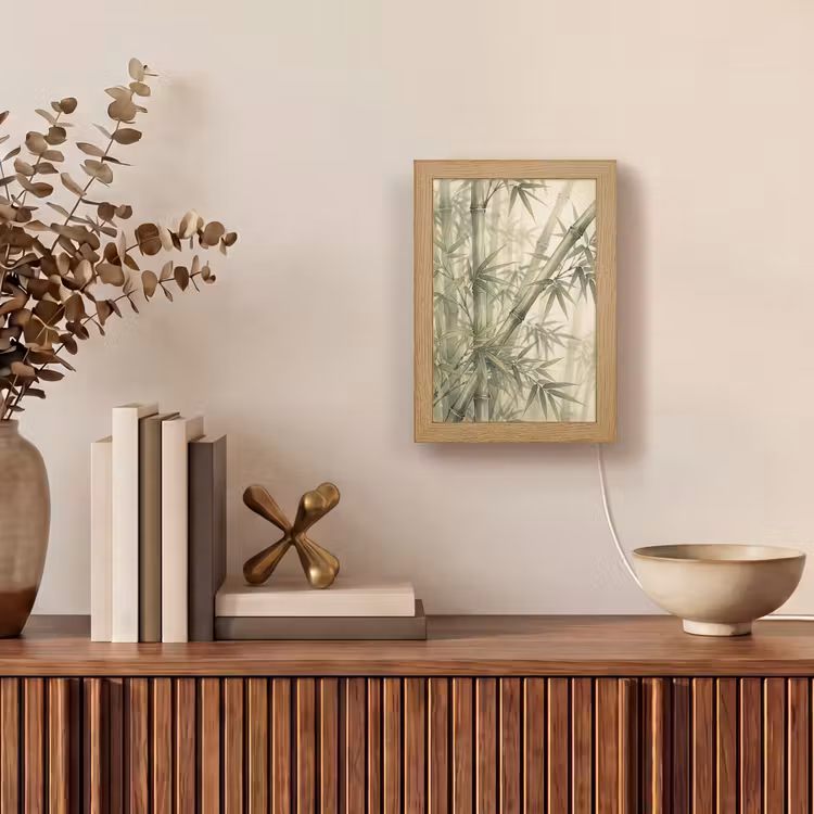 Gepersonaliseerde lightbox - Bamboe - Bladeren - Aziatisch - Groen - Natuur — 4