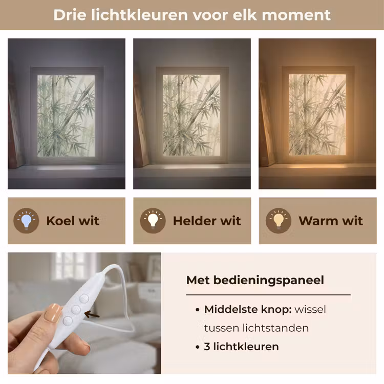 Gepersonaliseerde lightbox - Bamboe - Bladeren - Aziatisch - Groen - Natuur — 6
