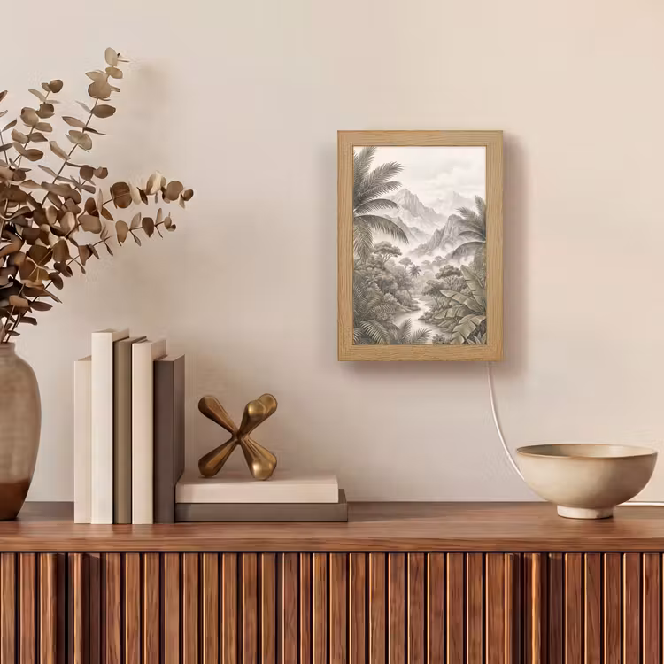 Gepersonaliseerde lightbox - Natuur - Bergen - Rivier - Tropisch - Vintage — 4