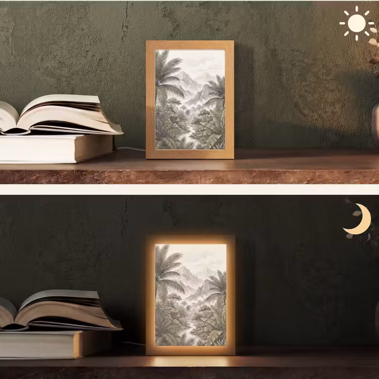 Gepersonaliseerde lightbox - Natuur - Bergen - Rivier - Tropisch - Vintage — 5