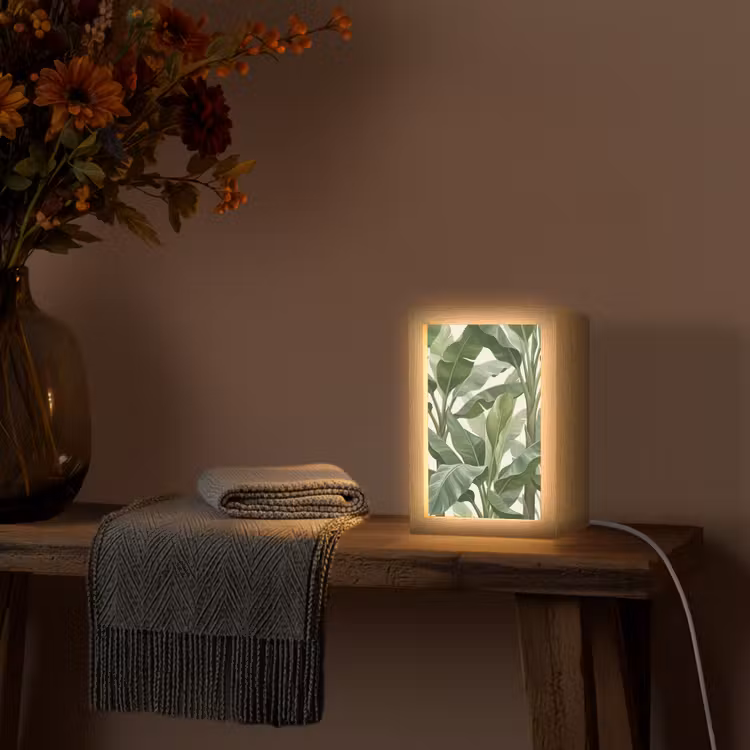 Gepersonaliseerde lightbox - Planten - Bladeren - Tropisch - Groen — 3