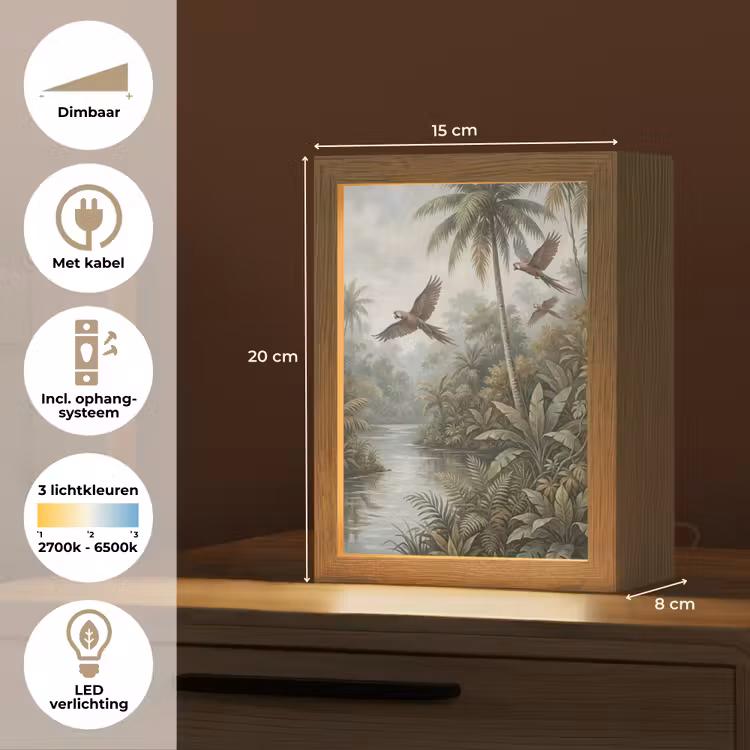 Gepersonaliseerde lightbox - Vogel - Vliegend - Tropisch - Landschap - Klassiek — 7