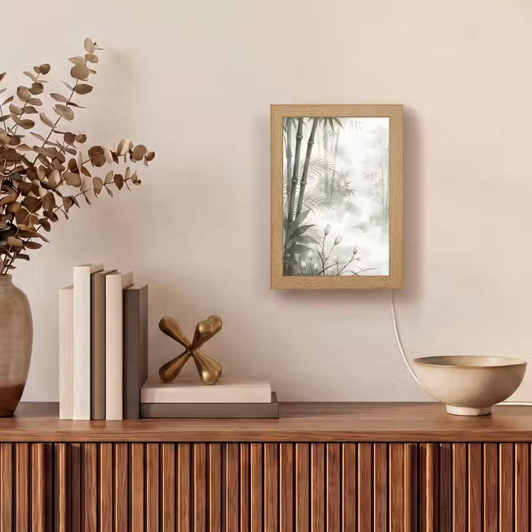 Gepersonaliseerde lightbox - Bloemen - Knop - Tuin - Illustratie - Wit — 4