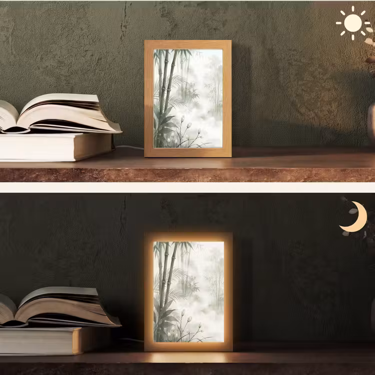 Gepersonaliseerde lightbox - Bloemen - Knop - Tuin - Illustratie - Wit — 5