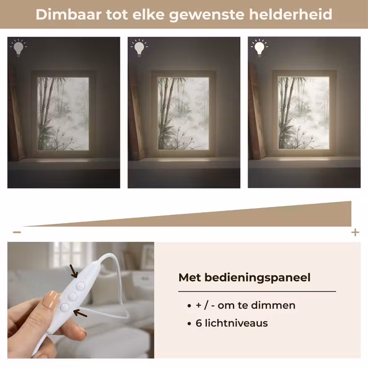 Gepersonaliseerde lightbox - Bloemen - Knop - Tuin - Illustratie - Wit — 8