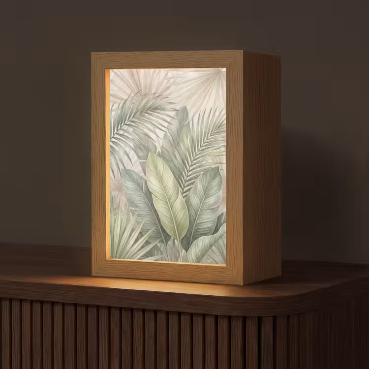 Gepersonaliseerde lightbox - Planten - Tropisch - Bladeren - Groen - Natuur — 1