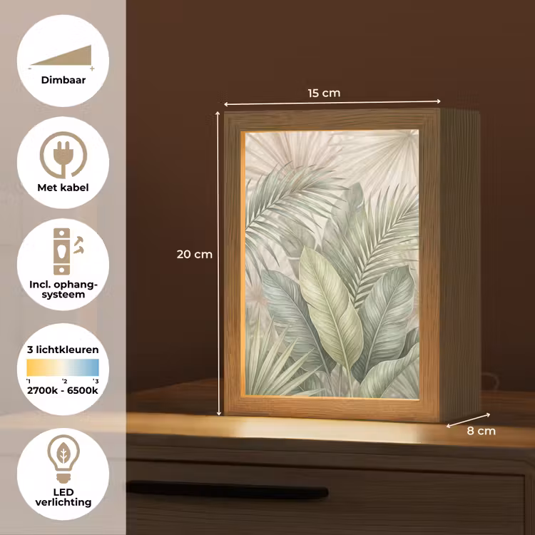 Gepersonaliseerde lightbox - Planten - Tropisch - Bladeren - Groen - Natuur — 7