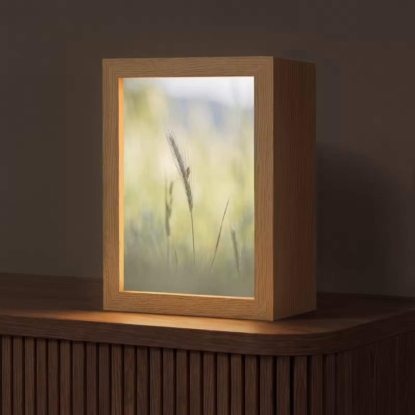 Gepersonaliseerde lightbox - Graan - Aar - Natuur - Groen - Detail — 1