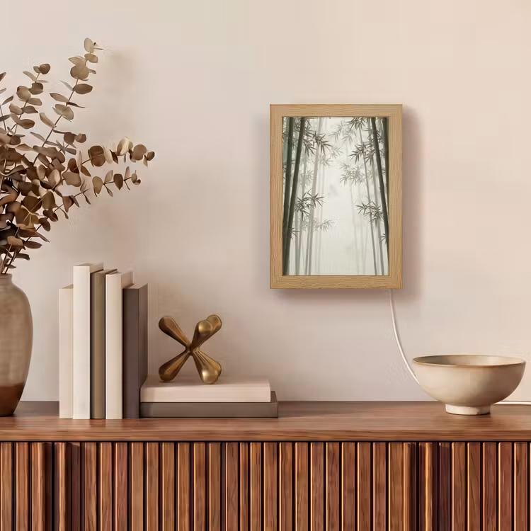 Gepersonaliseerde lightbox - Bamboe - Bos - Mist - Natuur — 4
