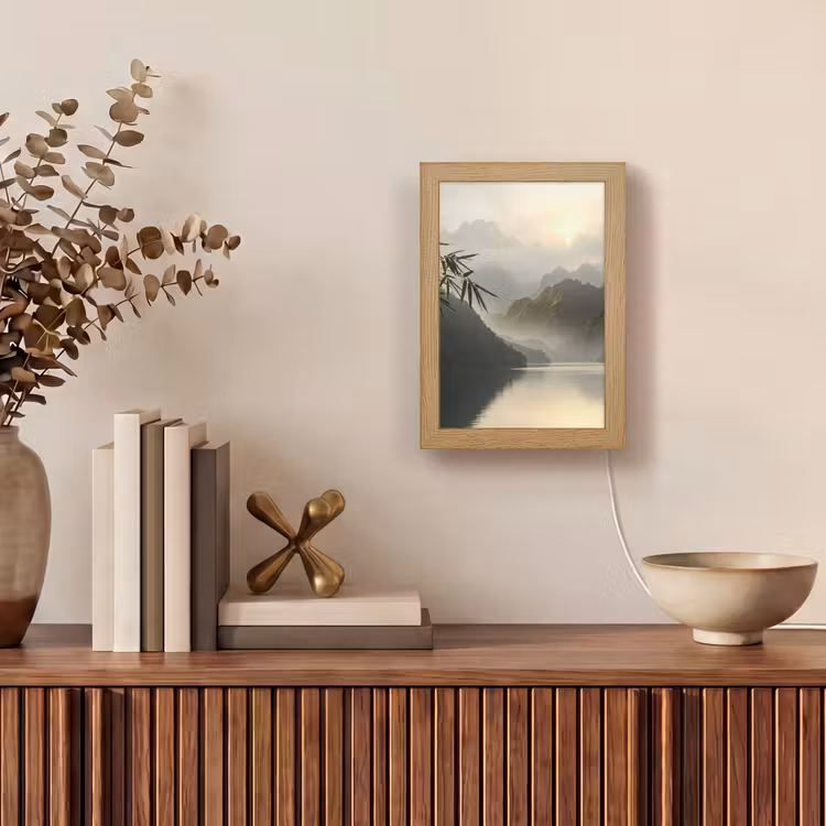 Gepersonaliseerde lightbox - Bergen - Water - Mist - Natuur - Landschap — 4