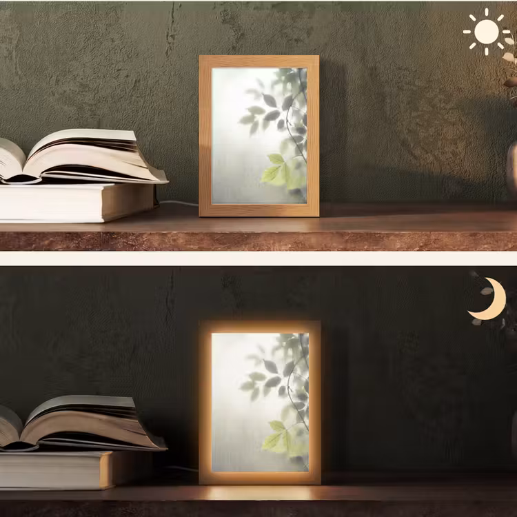 Gepersonaliseerde lightbox - Blad - Schaduw - Natuur - Abstract - Groen — 5