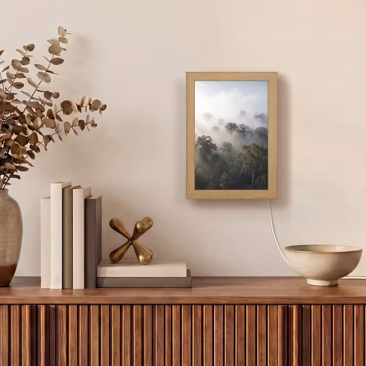 Gepersonaliseerde lightbox - Bos - Mist - Natuur - Groen — 4