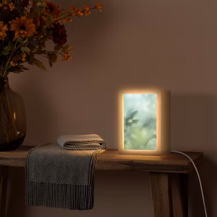 Gepersonaliseerde lightbox - Natuur - Vervaagd - Groen - Abstract - Modern — 3