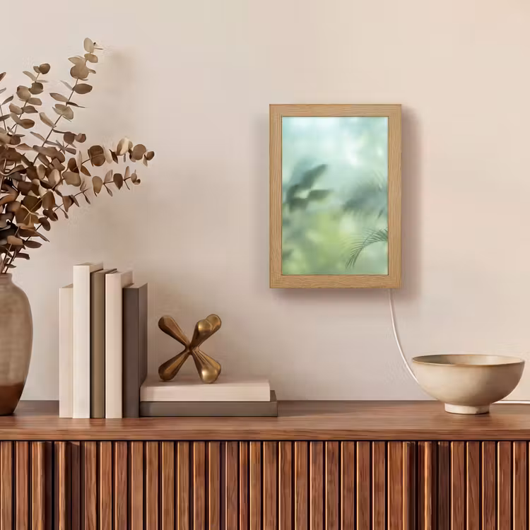 Gepersonaliseerde lightbox - Natuur - Vervaagd - Groen - Abstract - Modern — 4