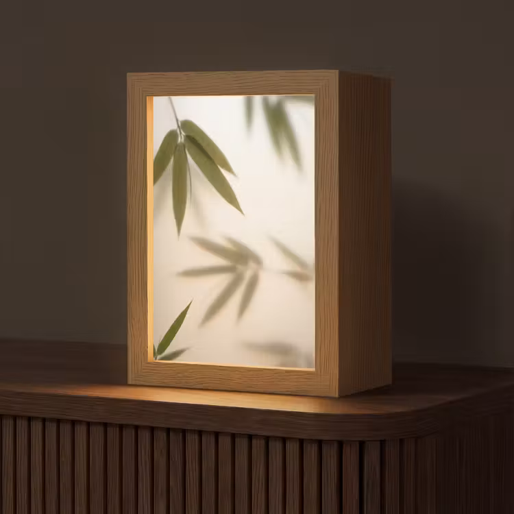 Gepersonaliseerde lightbox - Planten - Bladeren - Natuur - Groen — 1