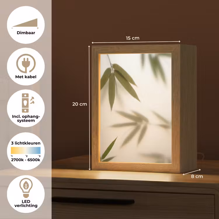 Gepersonaliseerde lightbox - Planten - Bladeren - Natuur - Groen — 7