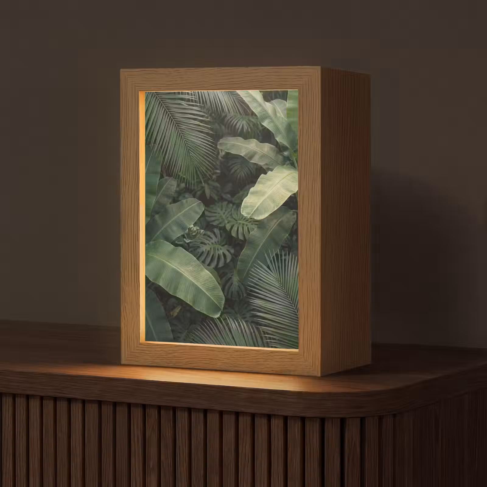 Gepersonaliseerde lightbox - Bladeren - Groen - Tropisch - Natuur — 1