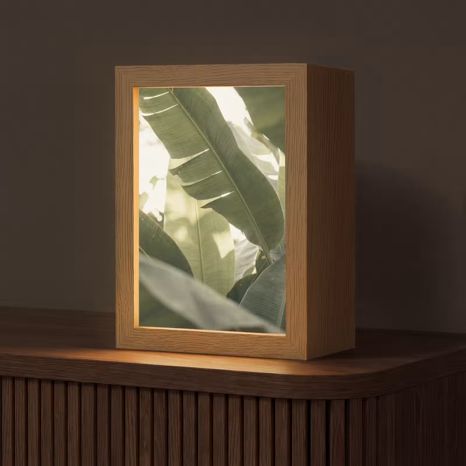 Gepersonaliseerde lightbox - Natuur - Bladeren - Groen - Tropisch - Detail — 1