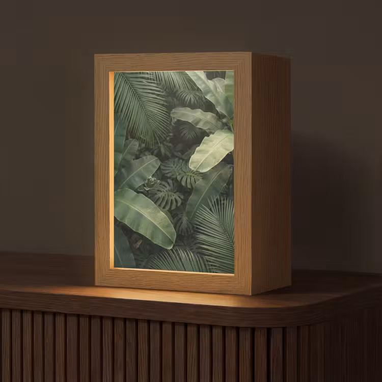 Gepersonaliseerde lightbox - Bladeren - Groen - Tropisch - Natuur — 1