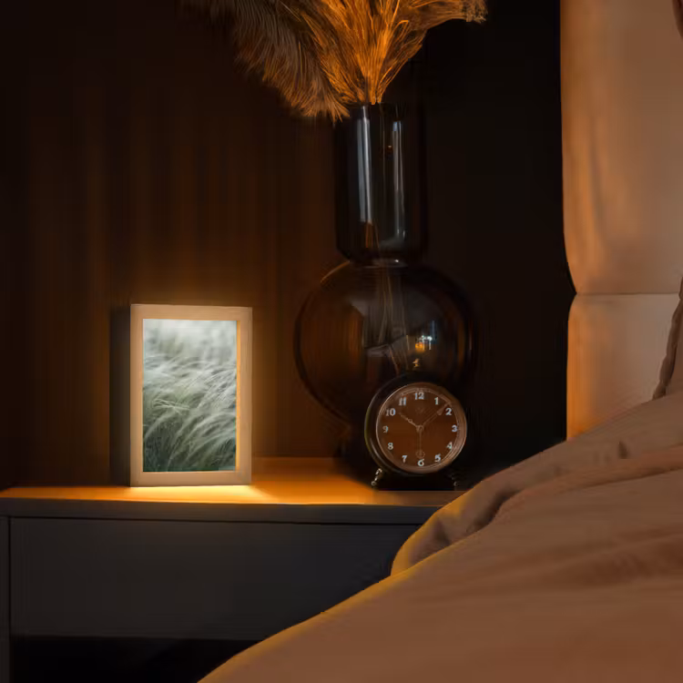 Gepersonaliseerde lightbox - Gras - Wazig - Natuur - Groen - Zacht — 2