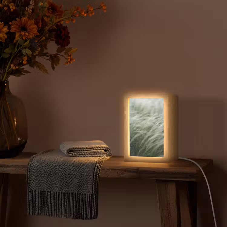 Gepersonaliseerde lightbox - Gras - Wazig - Natuur - Groen - Zacht — 3