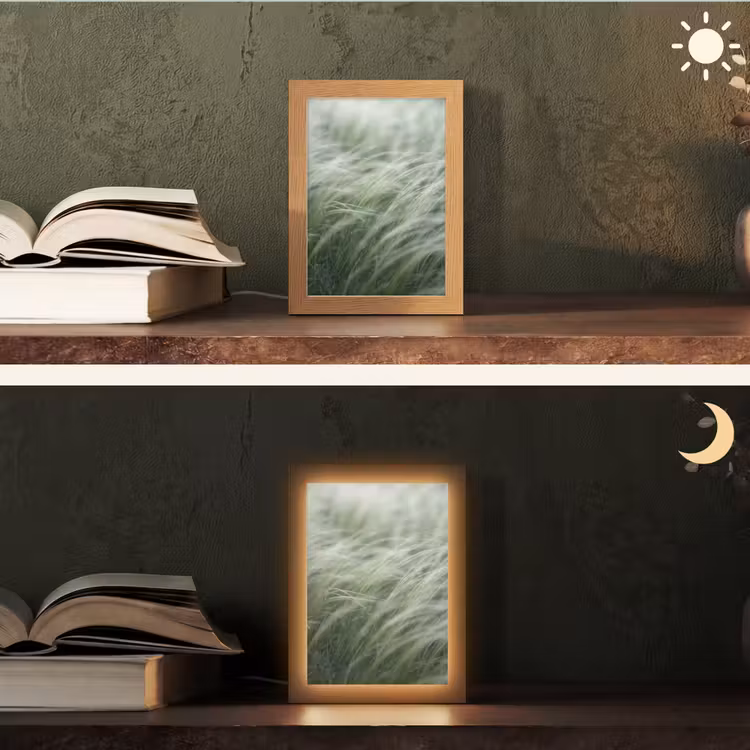 Gepersonaliseerde lightbox - Gras - Wazig - Natuur - Groen - Zacht — 5