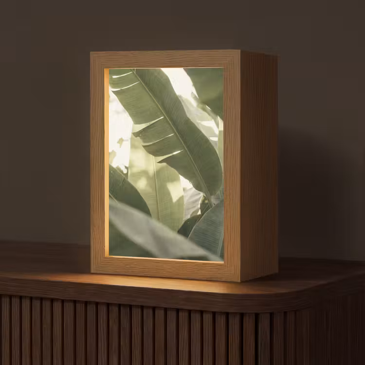Gepersonaliseerde lightbox - Natuur - Bladeren - Groen - Tropisch - Detail — 1