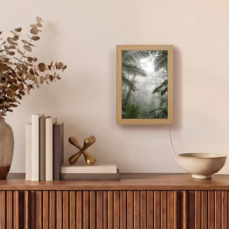 Gepersonaliseerde lightbox - Natuur - Jungle - Mist - Groen - Bladeren — 4