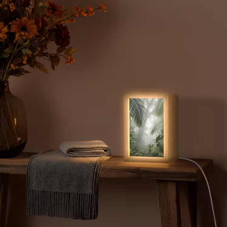 Gepersonaliseerde lightbox - Natuur - Jungle - Mist - Tropisch - Groen — 3
