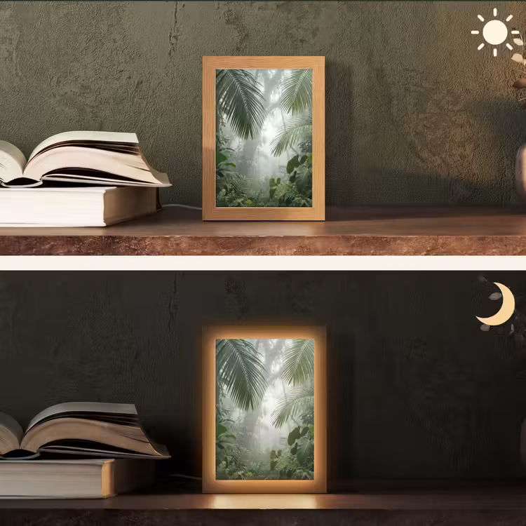 Gepersonaliseerde lightbox - Natuur - Jungle - Mist - Tropisch - Groen — 5