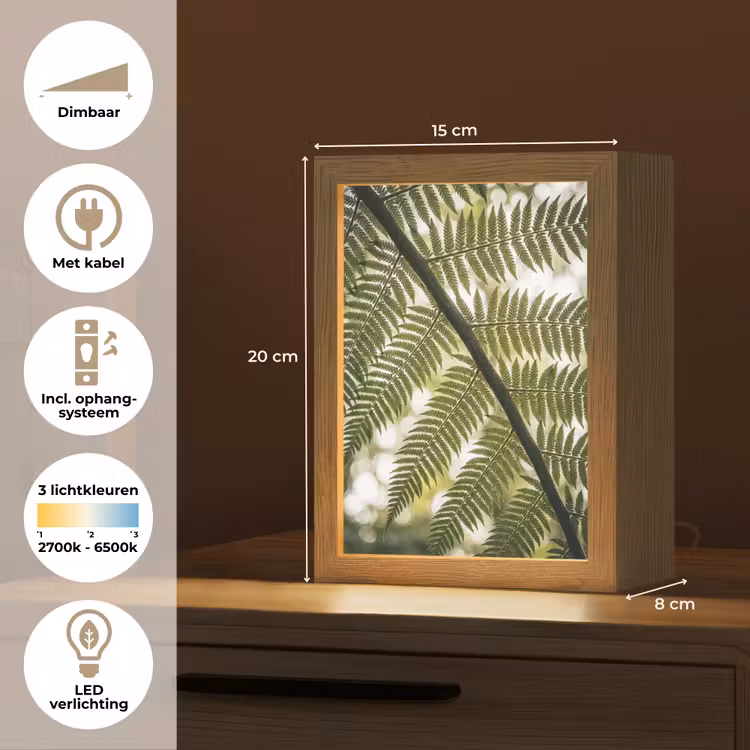 Gepersonaliseerde lightbox - Plant - Blad - Natuur - Groen - Detail — 7
