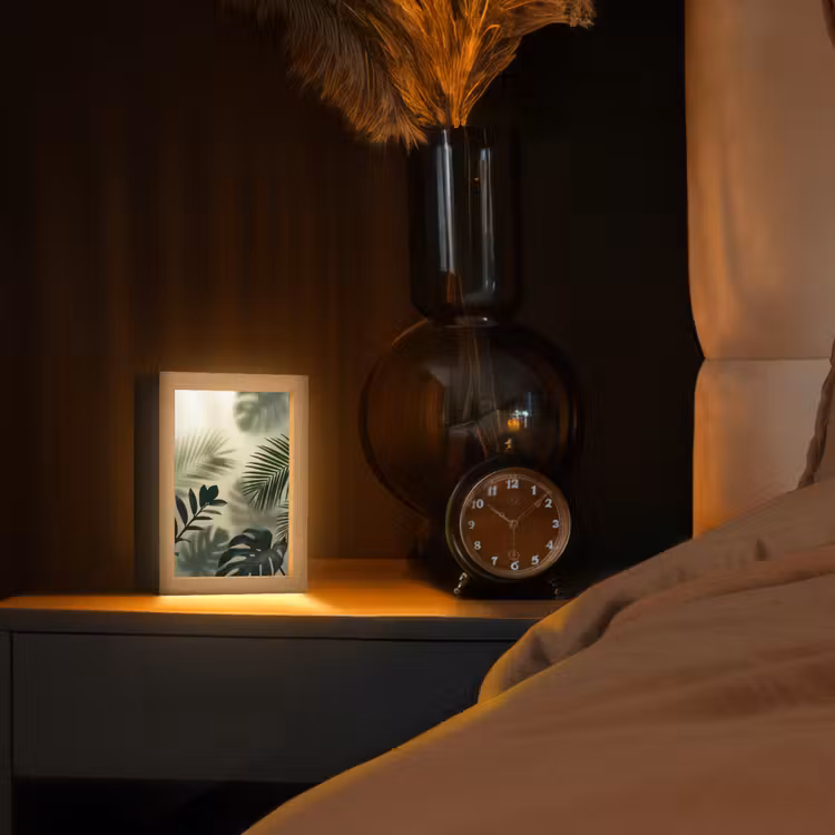 Gepersonaliseerde lightbox - Planten - Bladeren - Schaduwen - Groen - Modern — 2