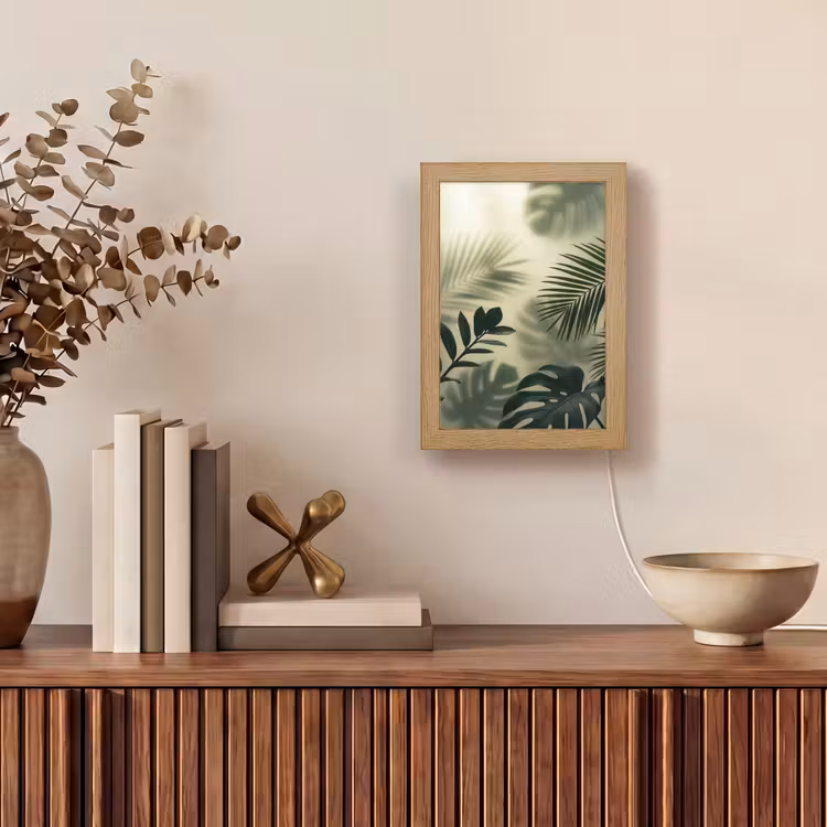 Gepersonaliseerde lightbox - Planten - Bladeren - Schaduwen - Groen - Modern — 4