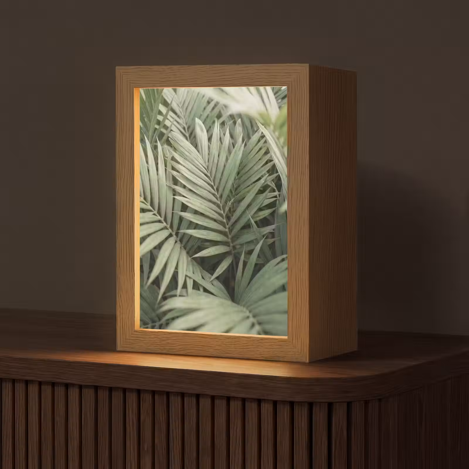 Gepersonaliseerde lightbox - Plant - Palmbladeren - Natuur - Groen — 1